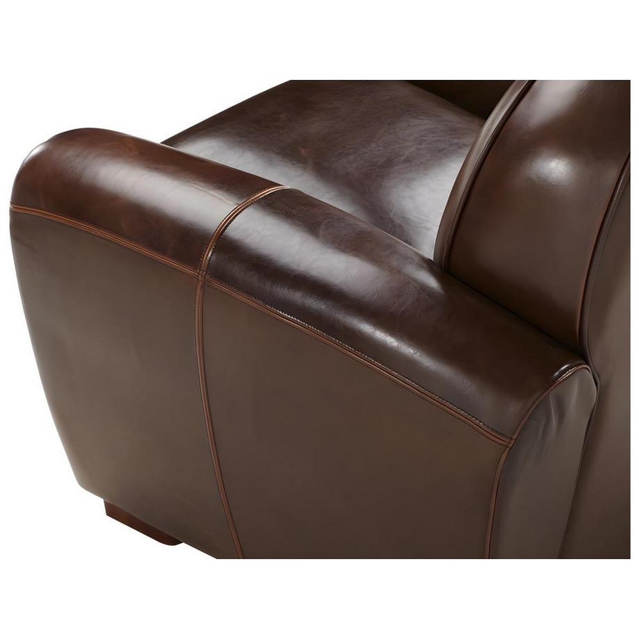Vente-unique Ledersessel Vintage BAUDOIN  