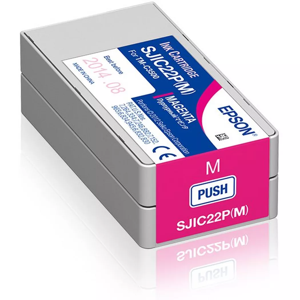 Epson – Tintenpatrone SJIC22P magenta, Magenta, One Size