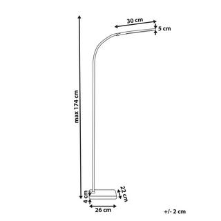 Beliani Lampadaire en Métal Moderne NORMA  