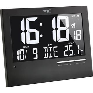 TFA Dostmann Horloge numérique sans fil avec rétroéclairage automatique  