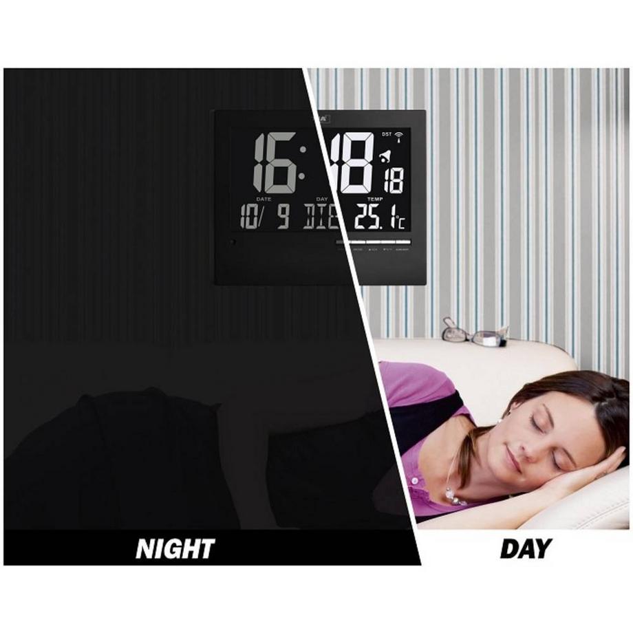 TFA Dostmann Digitale Funk-Wanduhr  