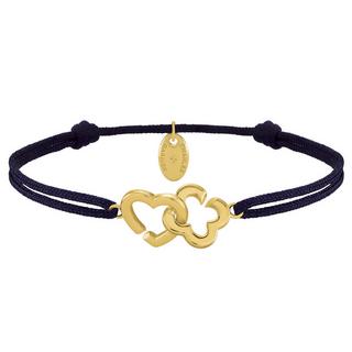 Charles Garnier  PASSION Herz- und Kleeblatt-Armband aus goldenem Silber 