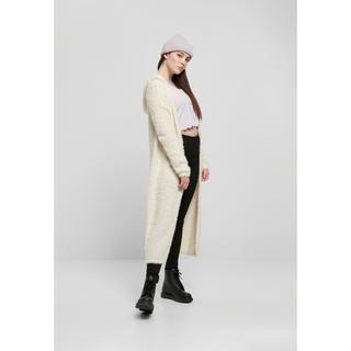URBAN CLASSICS Cardigan Lungo Cappuccio Piume Donna Taglie Forti  