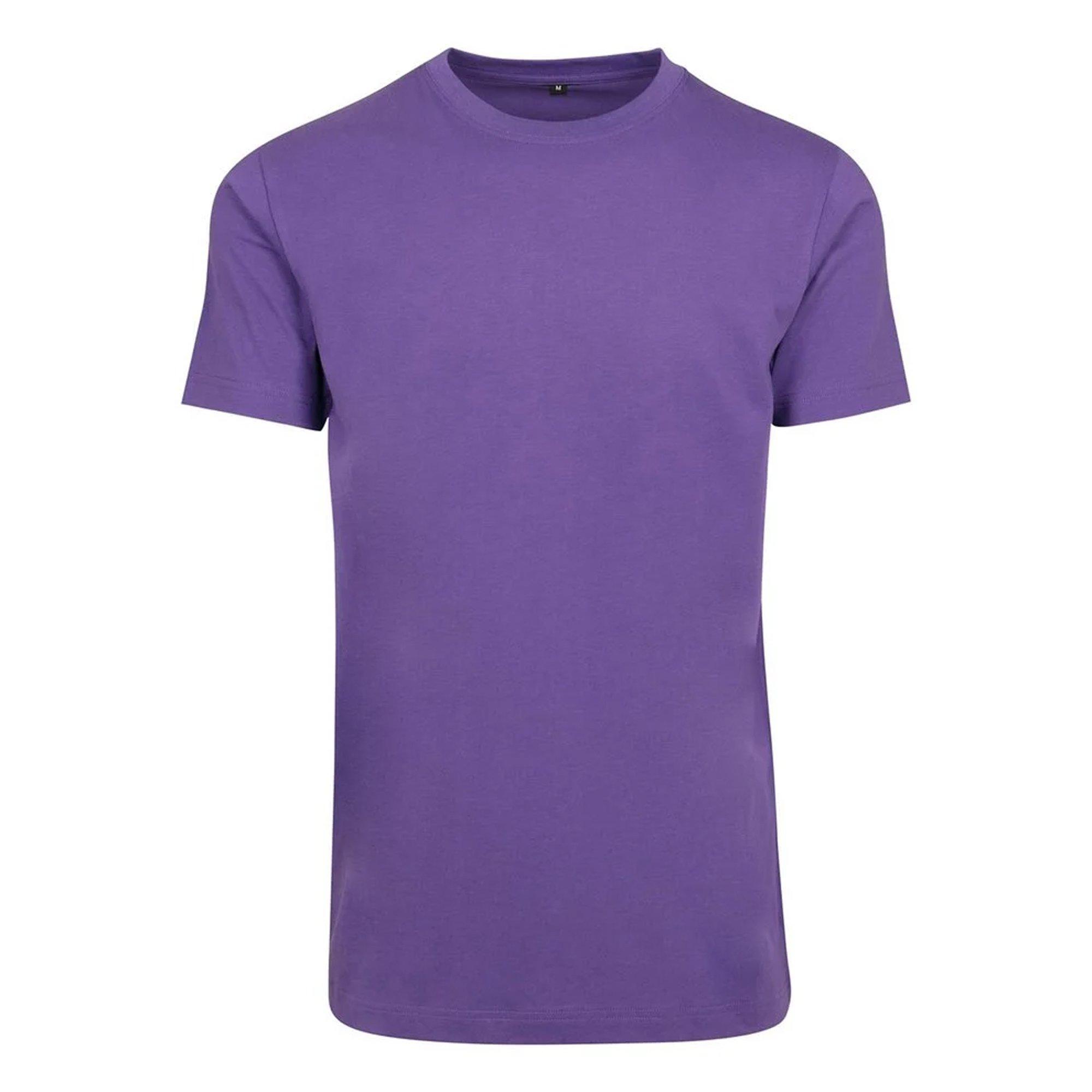 Image of Tshirt, Runder Halsausschnitt Herren Violett 5XL