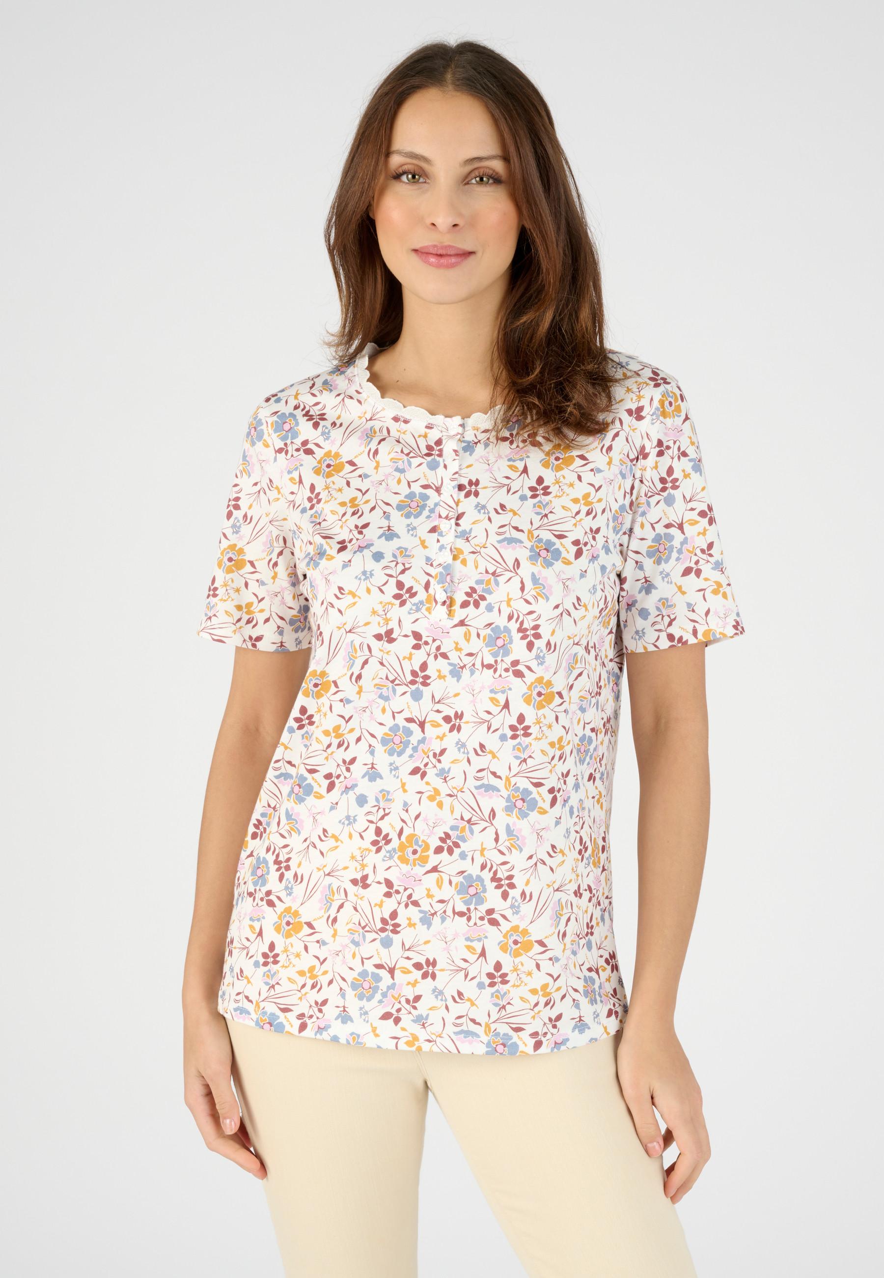 Image of T-shirt Mit Modischem Ausschnitt. Damen Weiss 38/40