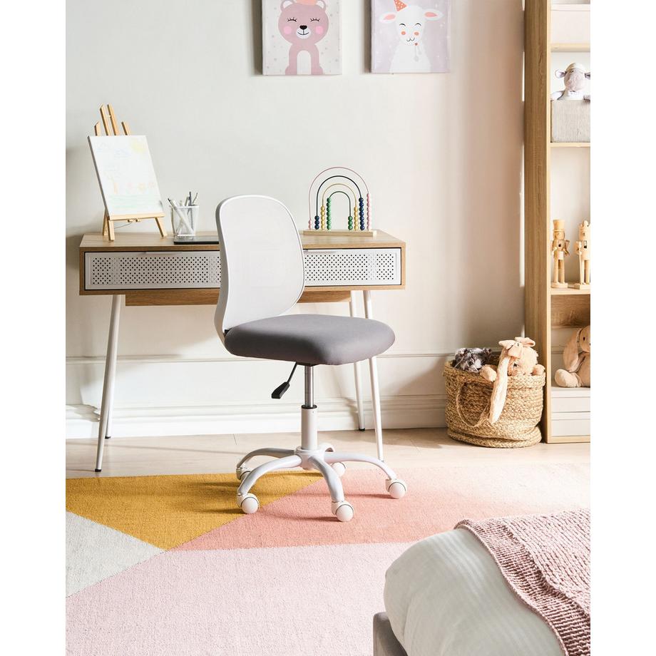 Beliani Sedia da scrivania en Tessuto Moderno BLISSFUL  