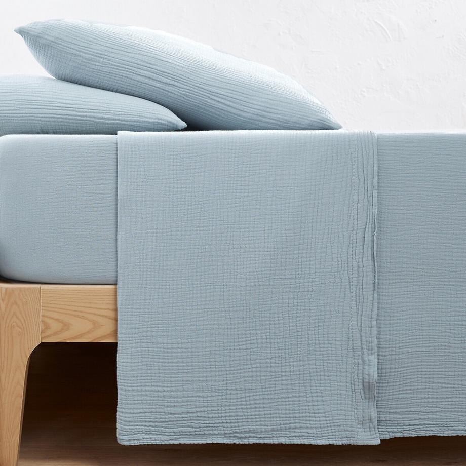 La Redoute Intérieurs Kumla Drap Plat Mousseline de Coton  