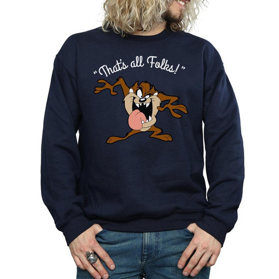 LOONEY TUNES That's All Folks Tasmanian Devil Sweatshirt  