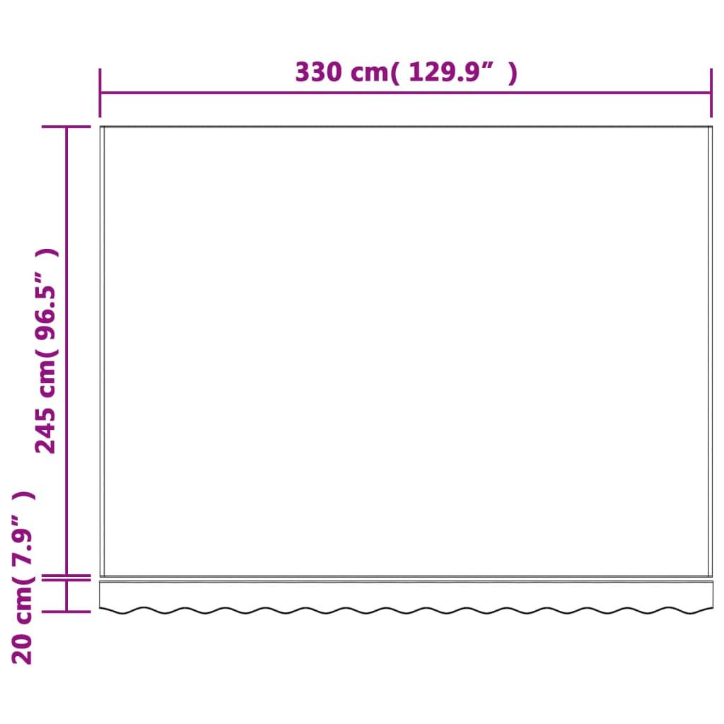 VidaXL tessuto di ricambio per tenda Tessuto  