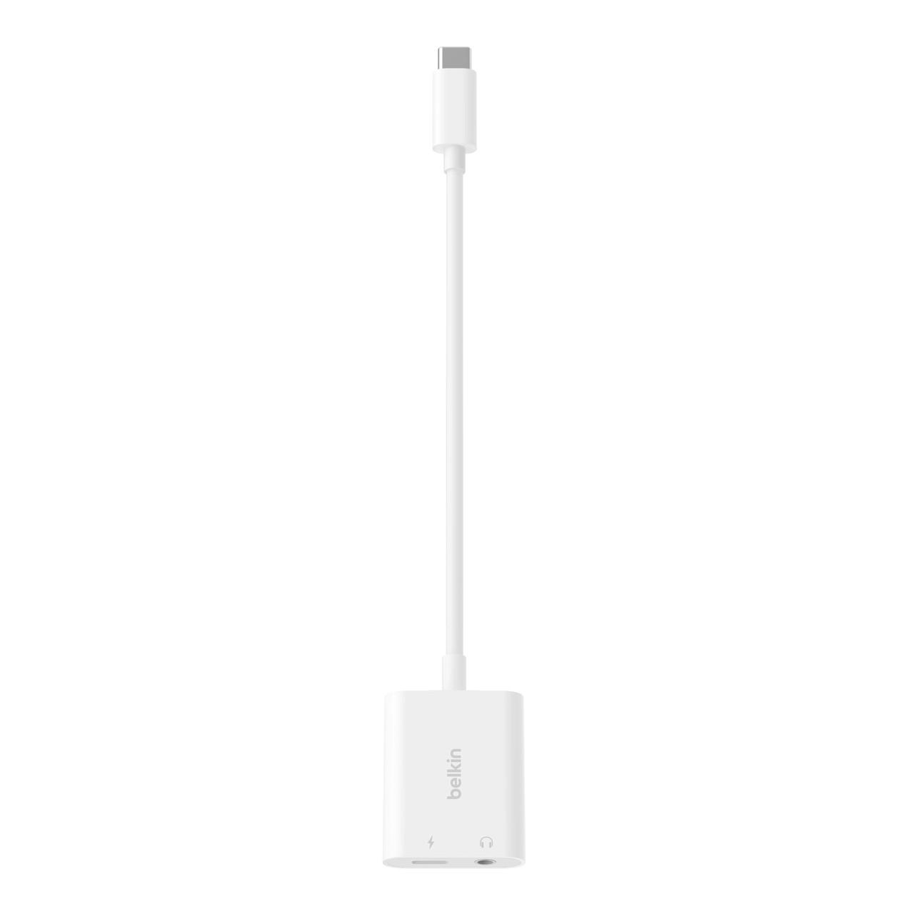 belkin  ROCKSTAR 3.5 MM AUDIO + USB-C CHARGE ADAPTER 