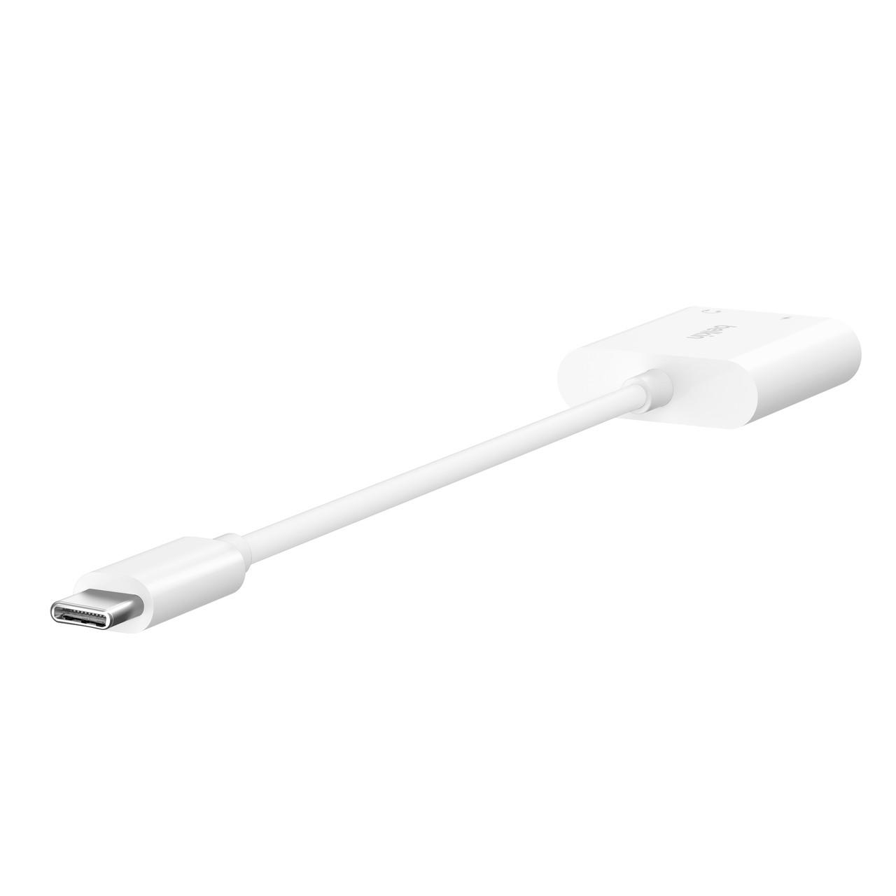 belkin  ROCKSTAR 3.5 MM AUDIO + USB-C CHARGE ADAPTER 