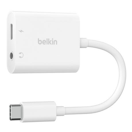 belkin  ROCKSTAR 3.5 MM AUDIO + USB-C CHARGE ADAPTER 