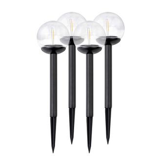 B2X Solarlampe, transparente Kugel, 4 Stk. Ilumen LS-103  