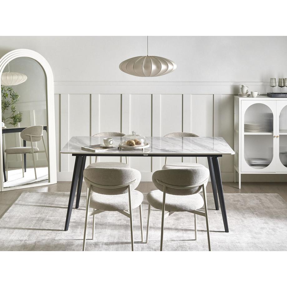 Beliani Tavolo da pranzo da giardino en Pietra sinterizzata Moderno RODALLO  