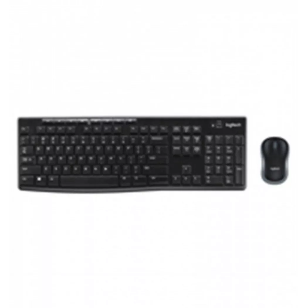 Logitech Wireless Combo MK270 Full-size (100%) Wireless RF Wireless QWERTY Black Mouse included