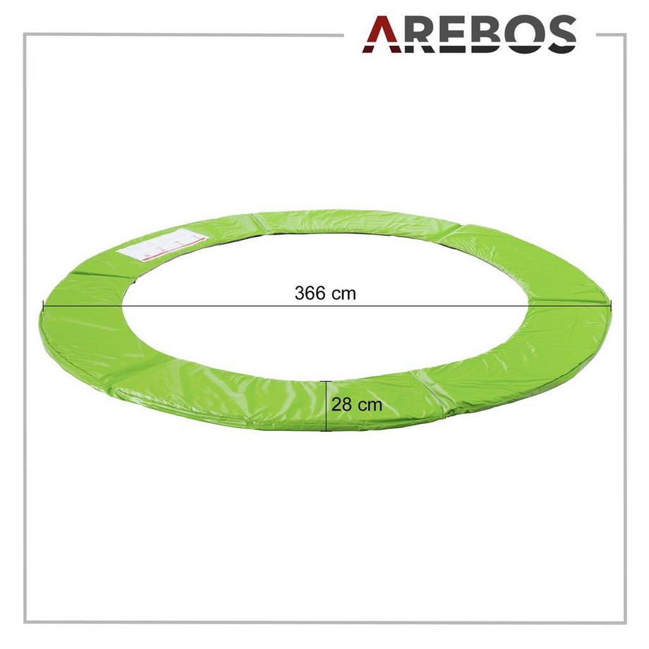 Arebos  Protection des bords du trampoline 