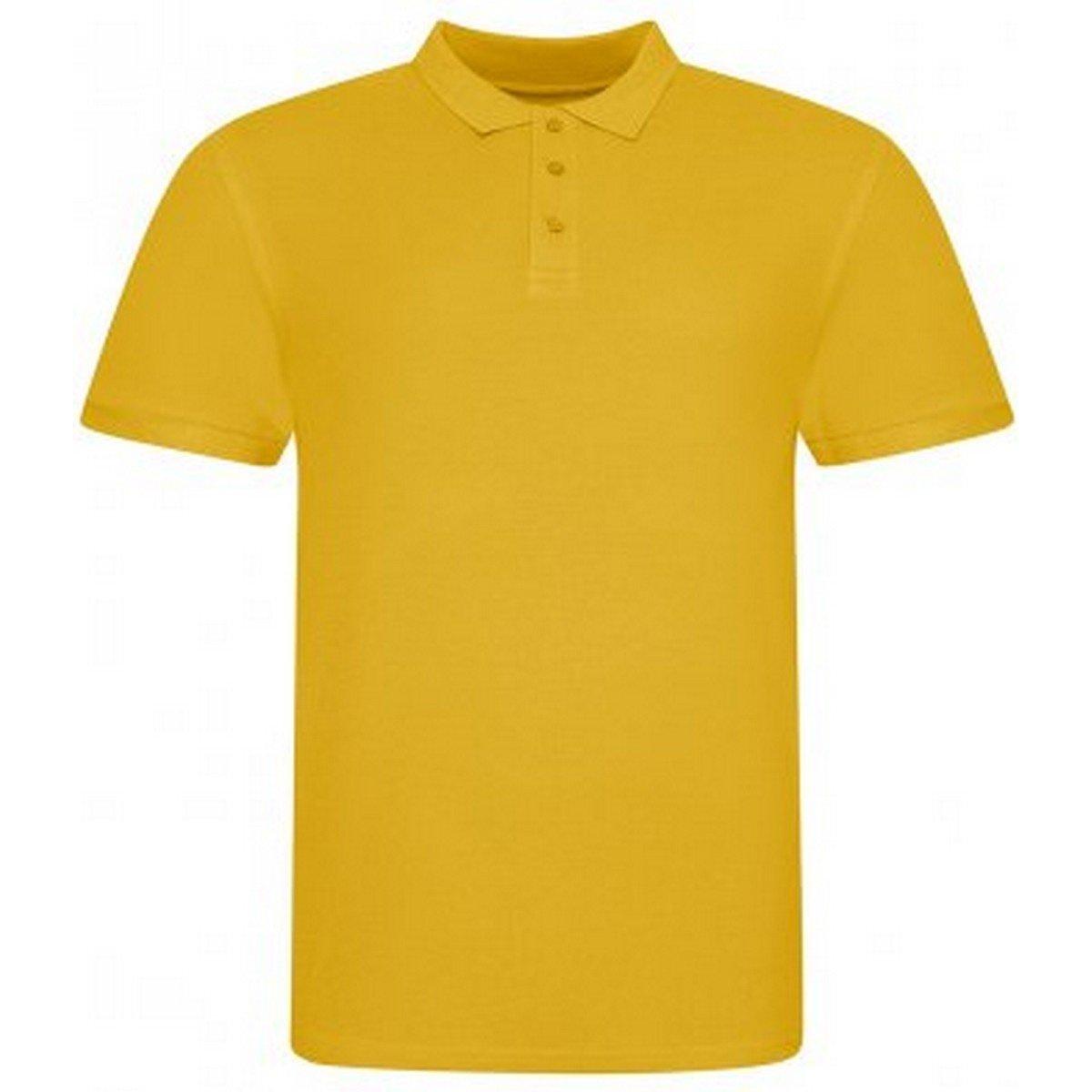 Image of Polo-shirt Pique Herren Senfgelb L