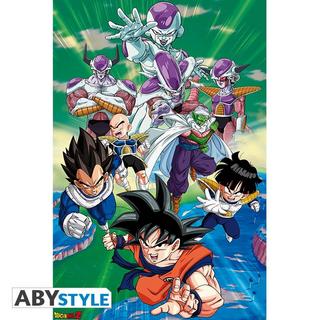Abystyle Poster - Gerollt und mit Folie versehen - Dragon Ball - Frezza Gruppe  
