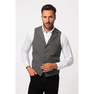 JP1880  Gilet con righe sottili, revers, due tasche e FLEXNAMIC®, fino alla tg. 72 