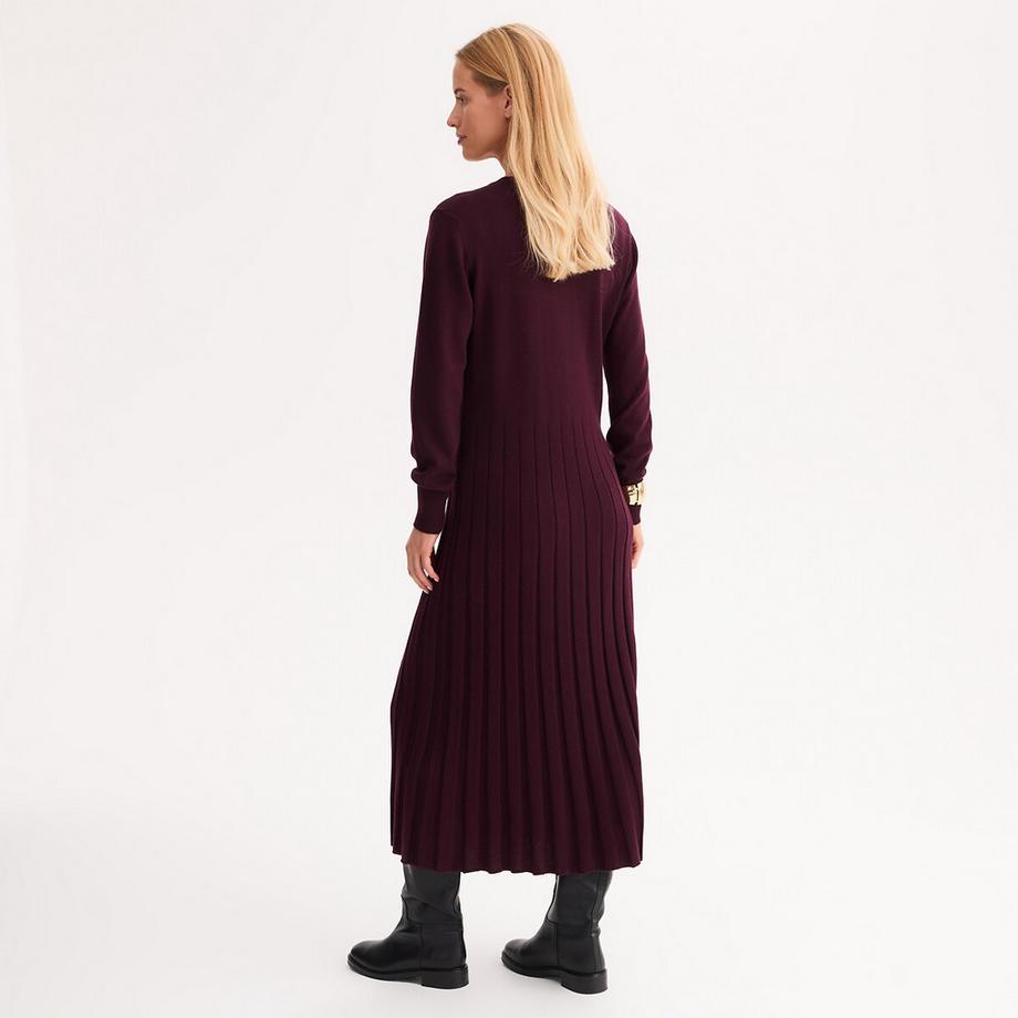 La Redoute Collections Abito in maglia svasato maniche lunghe  