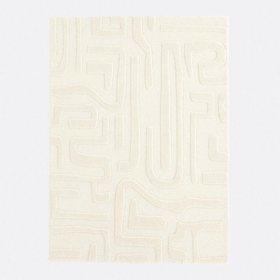 Tapis motifs graphiques 100% laine