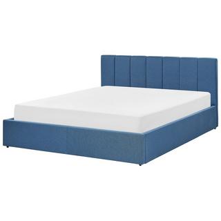 Beliani Bett mit Bettkasten aus Polyester Modern DREUX  