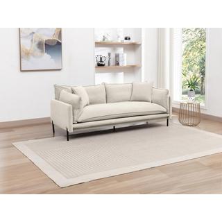 Vente-unique Sofa 3-Sitzer - Stoff - Beige - CORFINO  