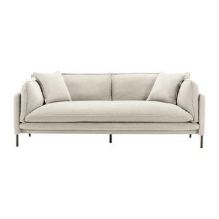 Vente-unique Sofa 3-Sitzer - Stoff - Beige - CORFINO  