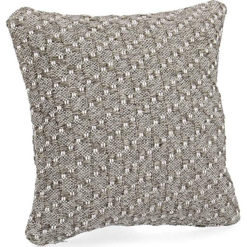 mutoni Housse de coussin d&#039;extérieur Bhajan gris 45x45  