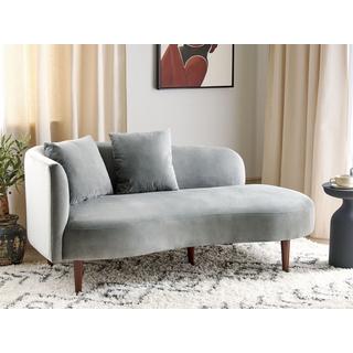 Beliani Chaiselongue aus Samtstoff Glamourös CHAUMONT  