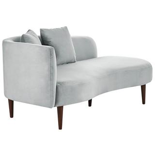 Beliani Chaiselongue aus Samtstoff Glamourös CHAUMONT  