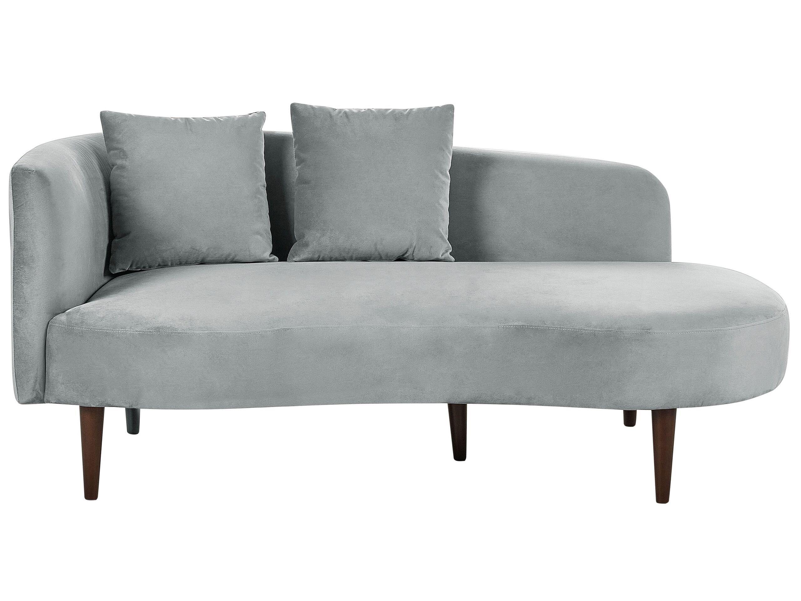 Beliani Chaiselongue aus Samtstoff Glamourös CHAUMONT  