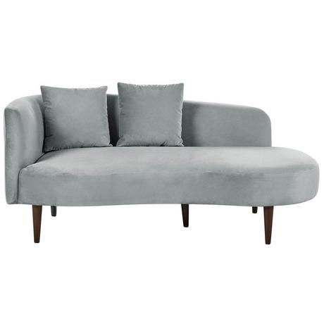 Beliani Chaiselongue aus Samtstoff Glamourös CHAUMONT  