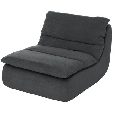 Chaise de sol avec mousse ultra haute densité monobloc, chaise de sol, canapé paresseux avec housse lavable, chaise de méditation, chaise de détente pour la maison, le bureau, gris