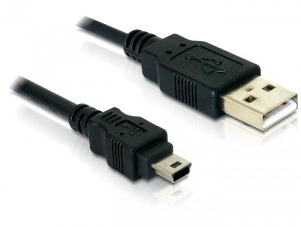 Image of 82252 USB Kabel 1,5 m USB 2.0 USB A Mini-USB B Schwarz