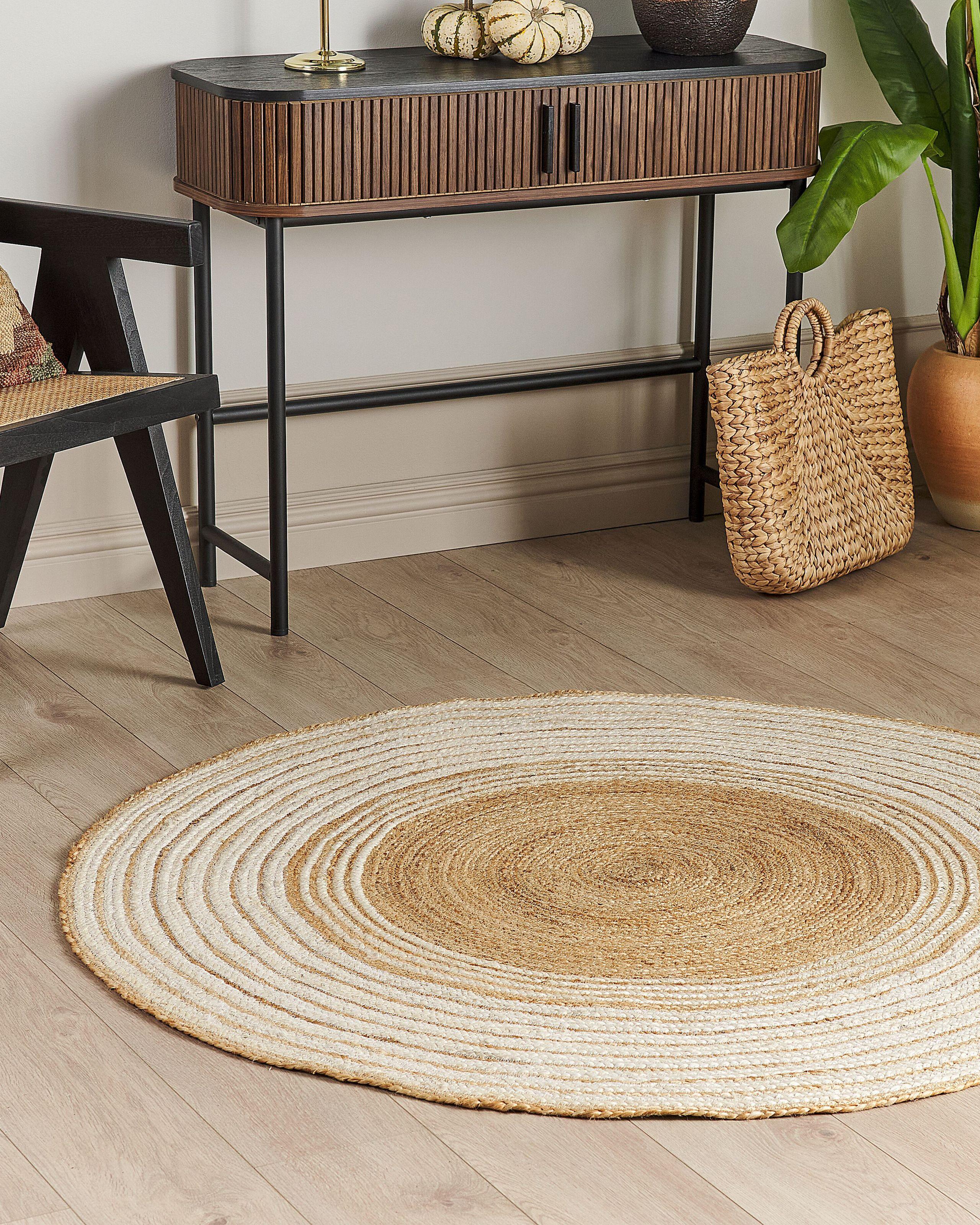 Beliani Teppich aus Jute Boho MELEKLI  