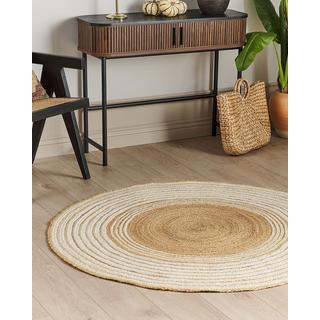 Beliani Teppich aus Jute Boho MELEKLI  