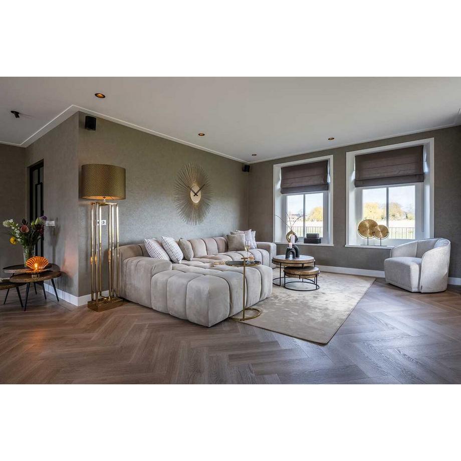 mutoni Couchtisch Luton gold 54x54 (3er-Set)  