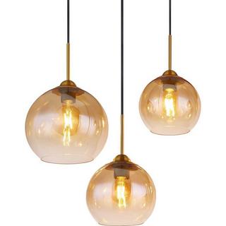 mutoni light Suspension Jamessa métal laiton mat 6xE27  