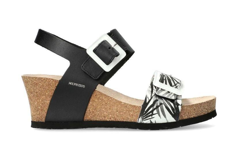 Image of Lissia - Leder Sandale Damen Schwarz 38