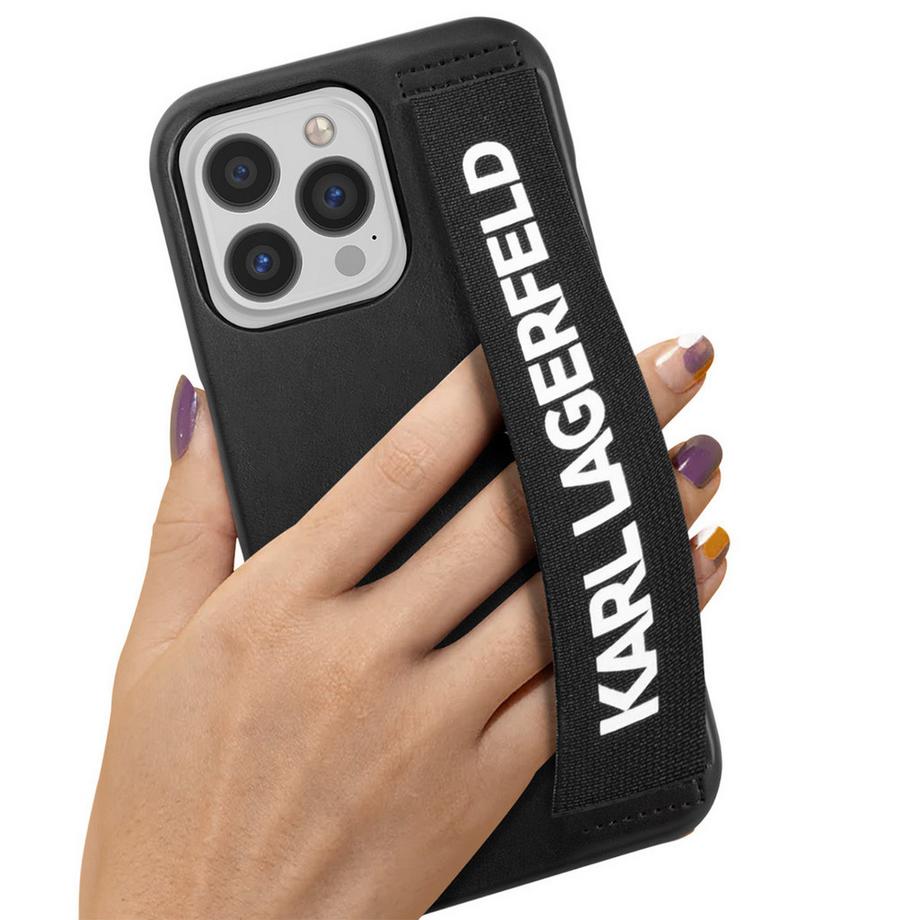 KARL LAGERFELD  Hülle Apple iPhone 13 Pro Elastic Strap 