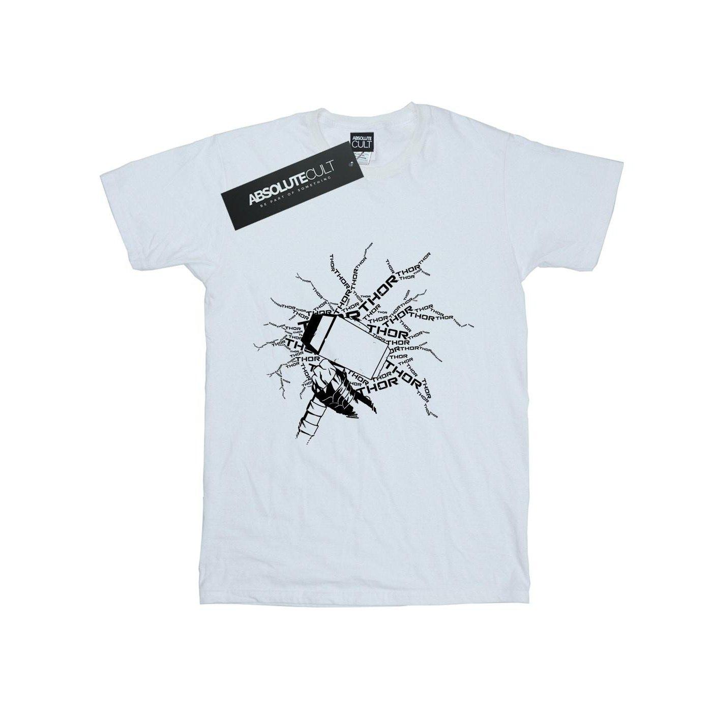 Image of Thor Lightning Tshirt Damen Weiss XL