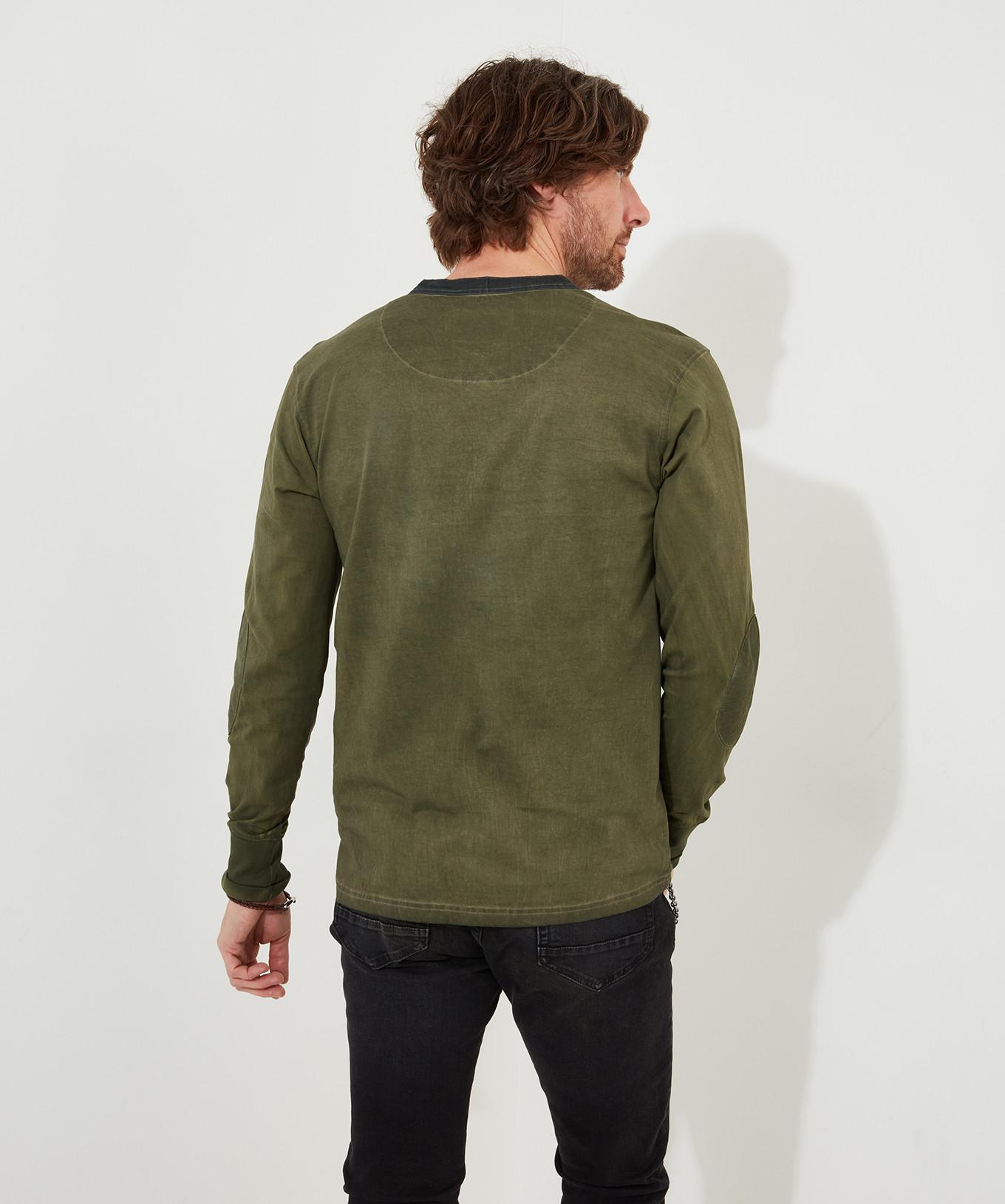 Joe Browns Henley Manches Longues Délavé Acide  