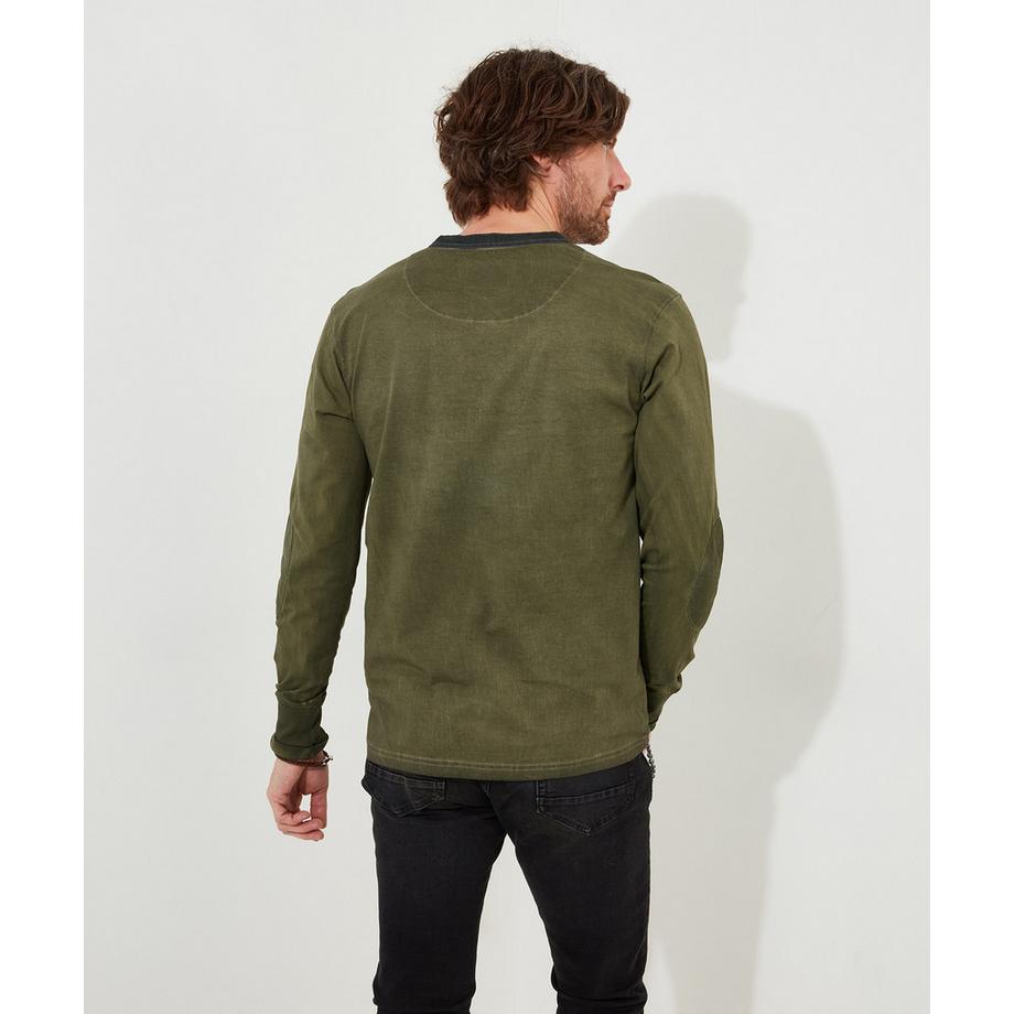 Joe Browns Henley Manches Longues Délavé Acide  