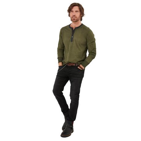 Joe Browns Henley Manches Longues Délavé Acide  