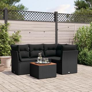 VidaXL set divano da giardino Polirattan  