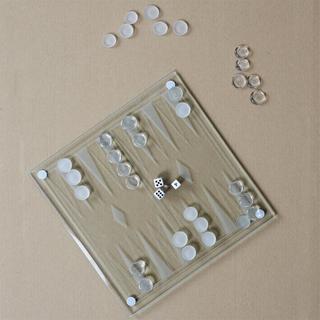 Mister Gadget  Backgammon-Spiel im Glas 