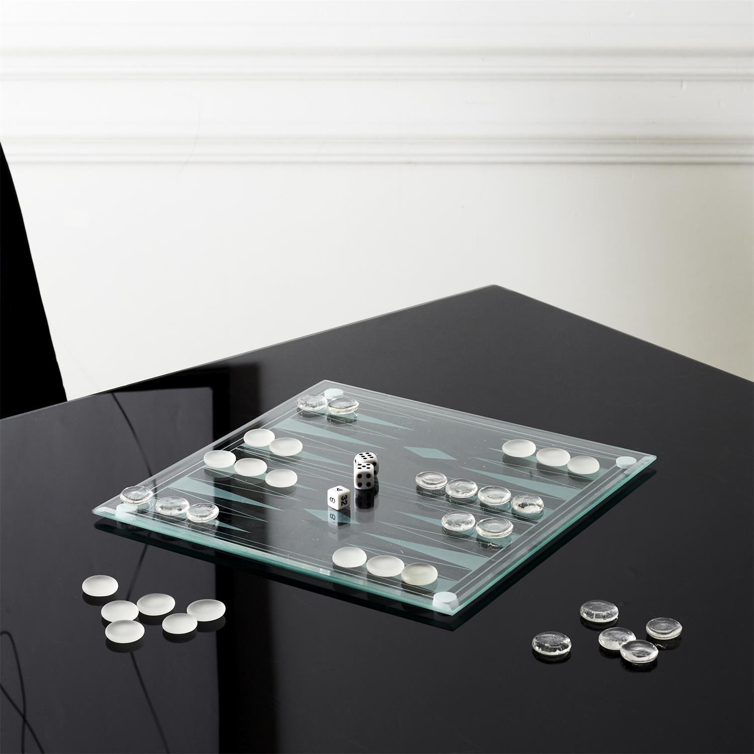 Mister Gadget  Backgammon-Spiel im Glas 
