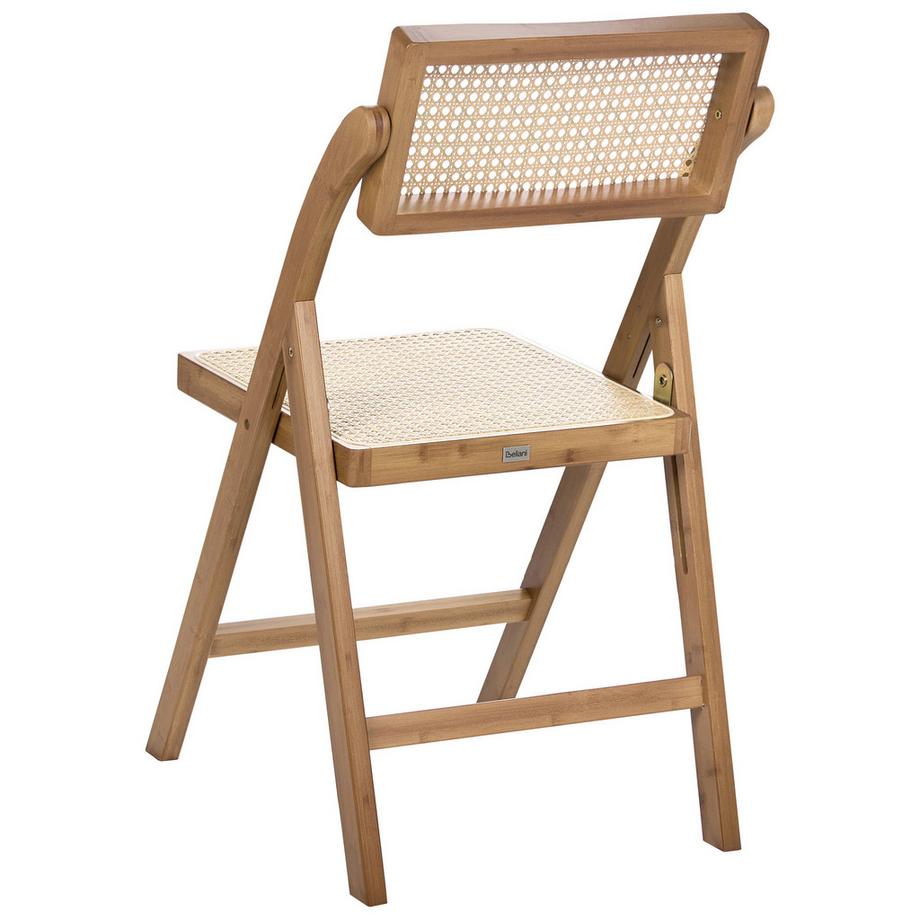 Beliani Lot de 2 chaises de salle à manger en Bambou Boho MODANE  