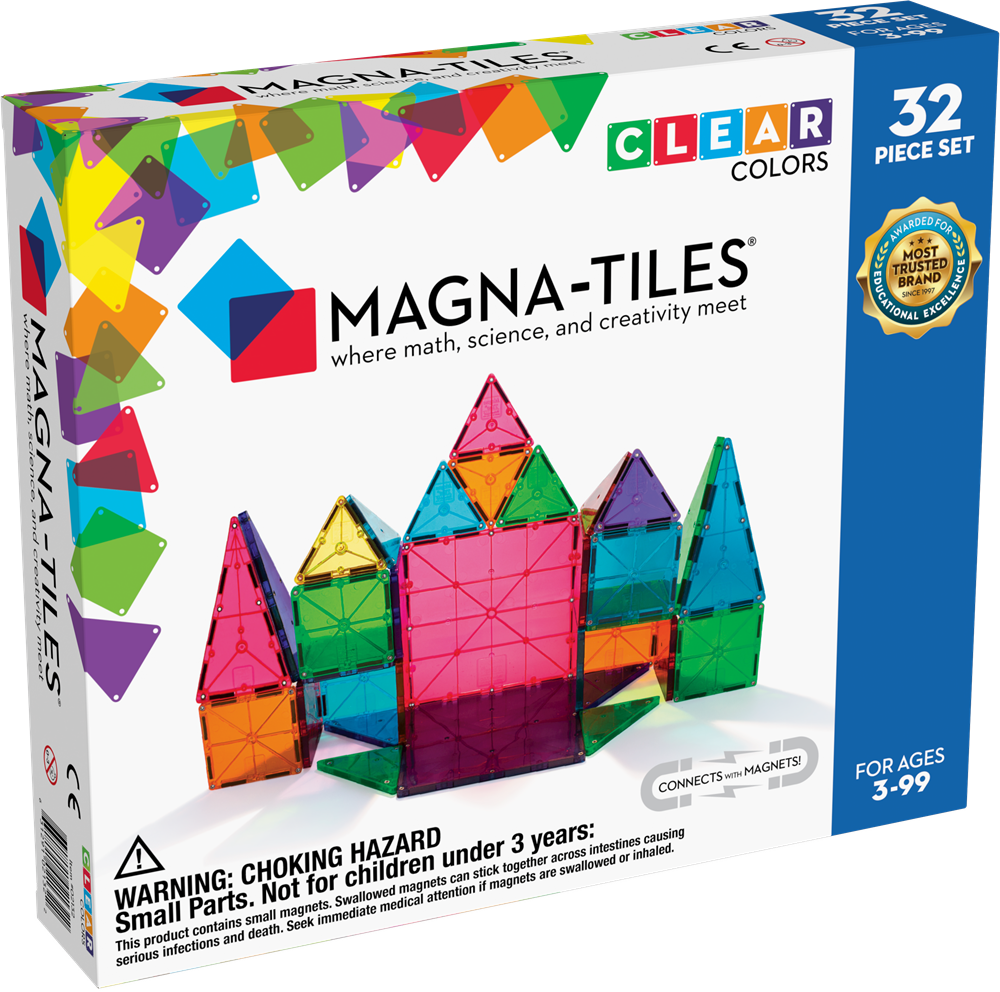 Image of Magna-tiles Clear Colors Classic Bouwset 32-delig Unisex Multicolor